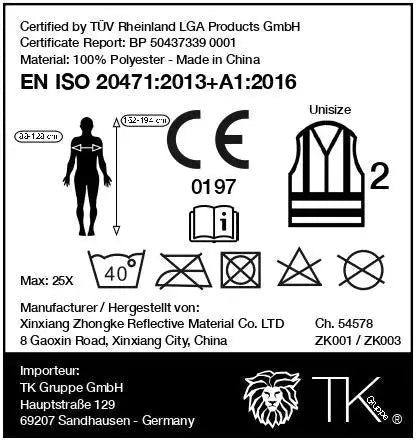 4x Warnwesten 2026 Auto gelb - Warnweste Pannenweste Unfallweste ISO20471 Safeglow®